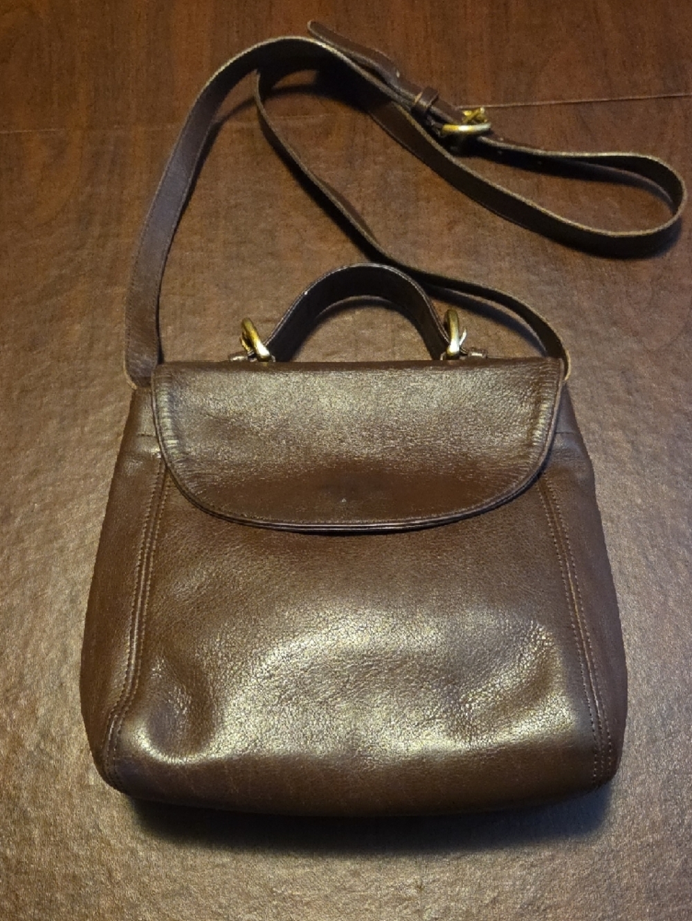 Vintage Coach Brown Leather Soho Crossbody Bag